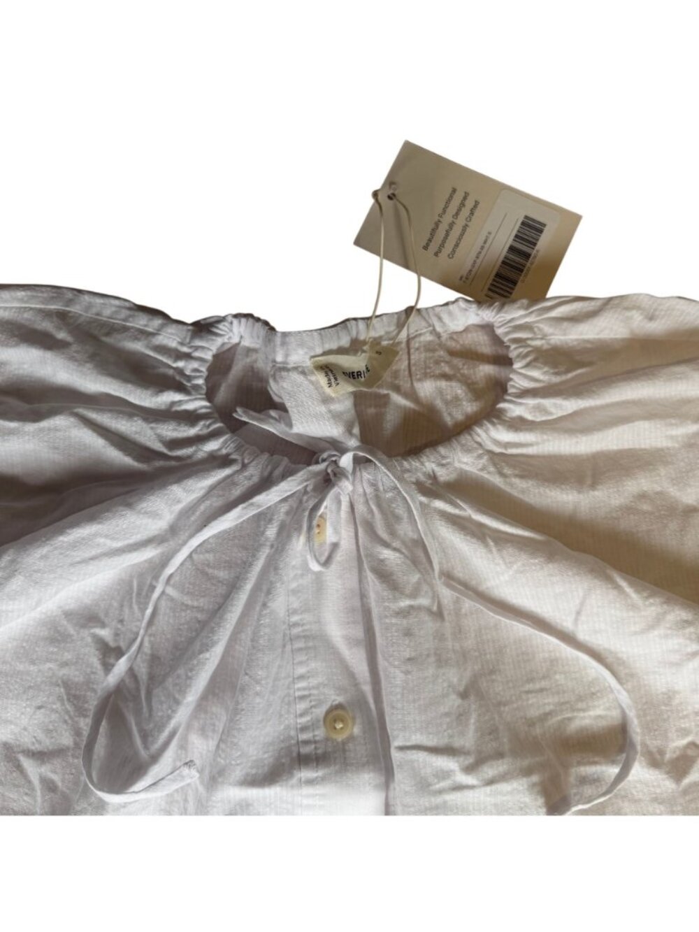 Everlane The Gauze Button-Up Shirt Women's Size Small in White New With Tags! - Picture 3 of 6